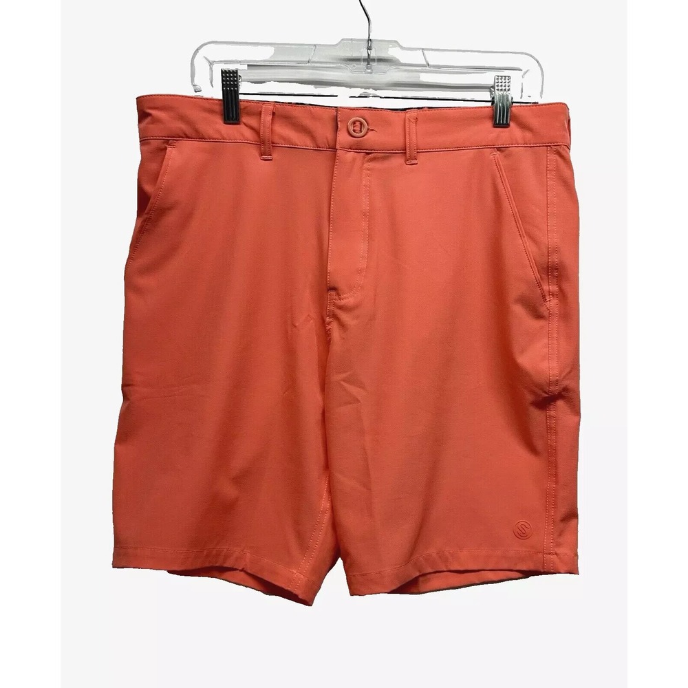 Scales Men's 32 Polyester Blend Coral Golf Shorts (NC)